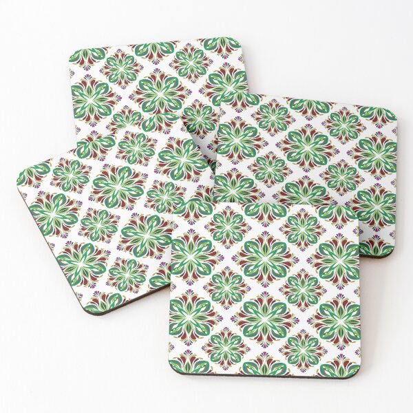 Item preview, Elegant Seamless Floral Ornamental Pattern with Green Botanical Motifs, Vintage Peranakan Inspired Decorative Background designed and sold by AjjimaJKM.