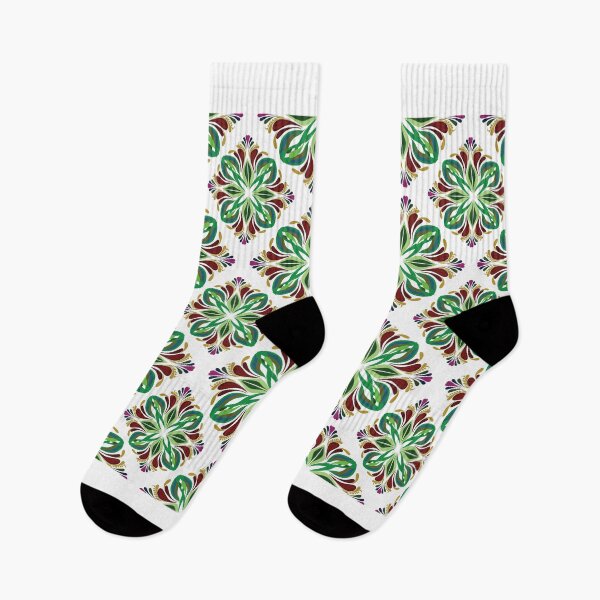 Item preview, Elegant Seamless Floral Ornamental Pattern with Green Botanical Motifs, Vintage Peranakan Inspired Decorative Background designed and sold by AjjimaJKM.