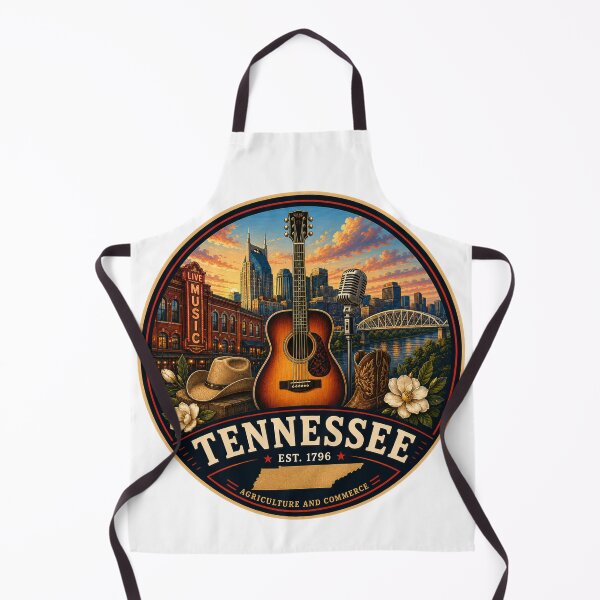Item preview, Tennessee Retro State Badge – Vintage Travel Graphic designed and sold by Mac Sketches.