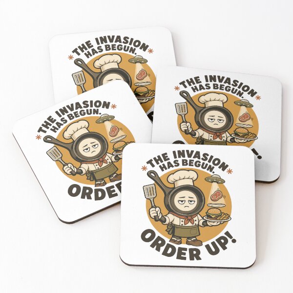 Item preview, Alien Invasion Frying Pan Chef designed and sold by ANALOG MISCHIEF.
