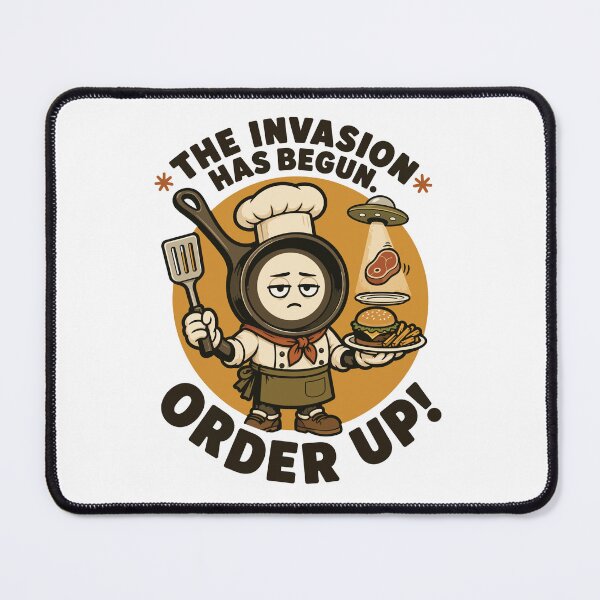 Item preview, Alien Invasion Frying Pan Chef designed and sold by ANALOG MISCHIEF.