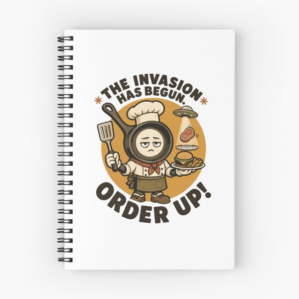 Item preview, Alien Invasion Frying Pan Chef designed and sold by ANALOG MISCHIEF.