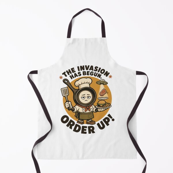 Item preview, Alien Invasion Frying Pan Chef designed and sold by ANALOG MISCHIEF.