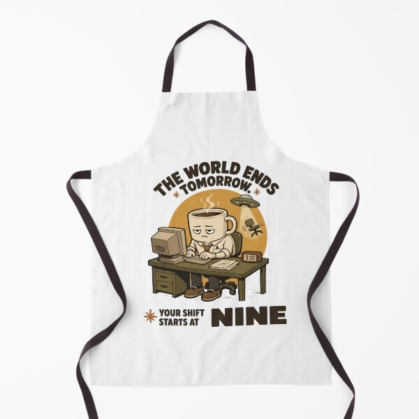 Item preview, World Ends Tomorrow Office Worker designed and sold by ANALOG MISCHIEF.