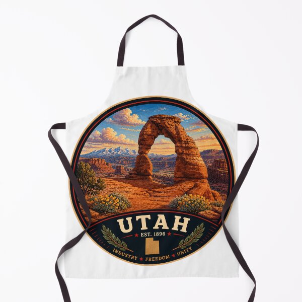 Item preview, Utah Retro State Badge – Vintage Travel Graphic designed and sold by Mac Sketches.
