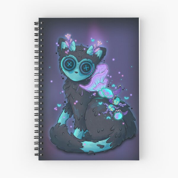 Item preview, Fantasy Creature with Button Eyes - Bioluminescent designed and sold by TinyKatCreative.
