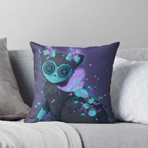 Item preview, Fantasy Creature with Button Eyes - Bioluminescent designed and sold by TinyKatCreative.
