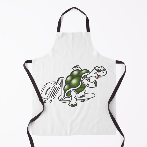 Item preview, Turtle on a Skateboard with Suitcase | Cute Minimalist Line Art designed and sold by Samaya-.