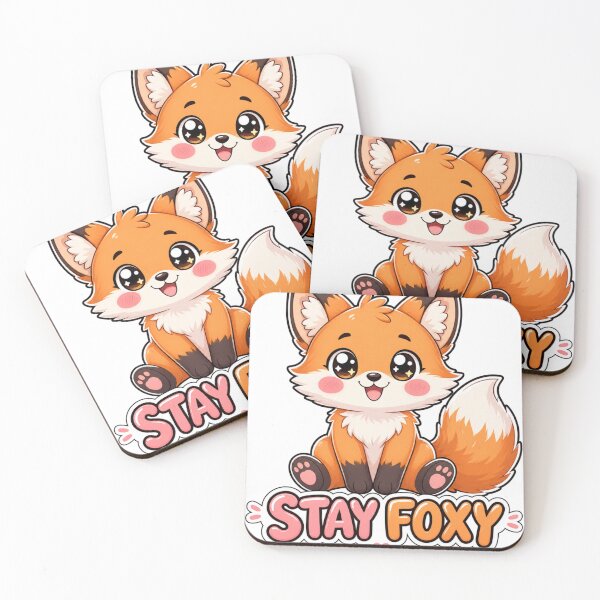 Item preview, Stay Foxy Cute Kawaii Fox designed and sold by BoosterShop.