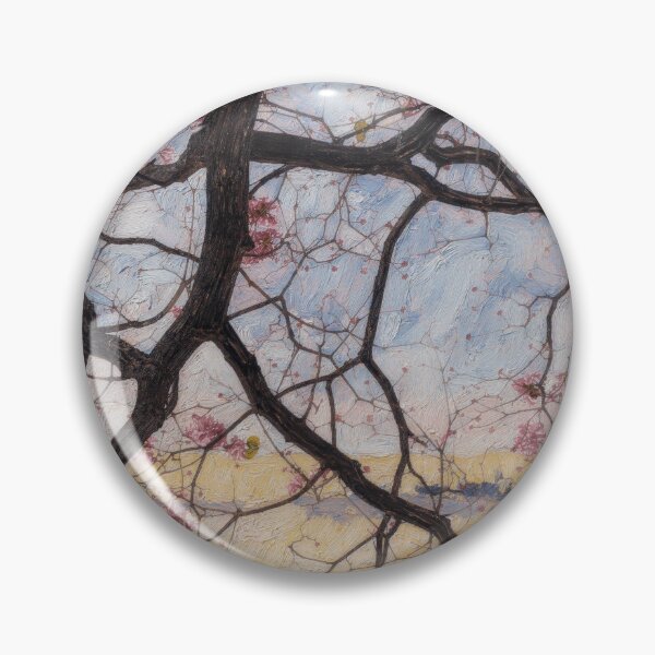 Item preview, Impressionistic Oil Painting of Spring Blossoms and Intertwining Tree Branches designed and sold by TheCnvsstdFinds.