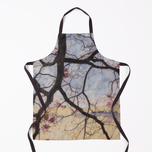 Item preview, Impressionistic Oil Painting of Spring Blossoms and Intertwining Tree Branches designed and sold by TheCnvsstdFinds.