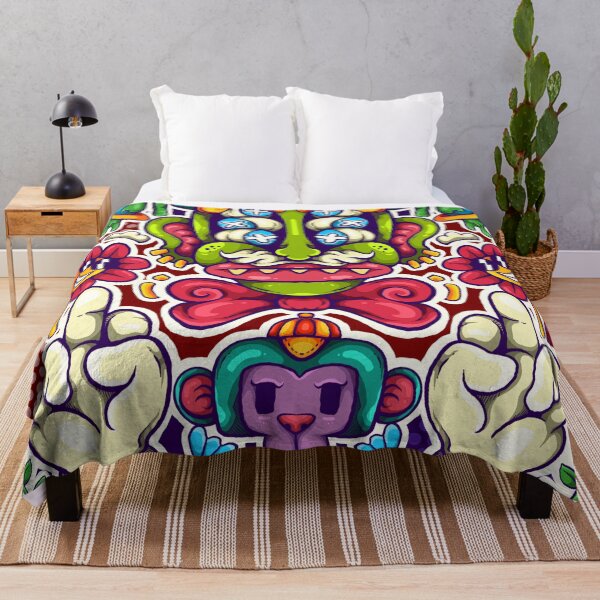 Item preview, Psychedelic Surreal Alien & Monkey Pop Art designed and sold by koyung500Store.