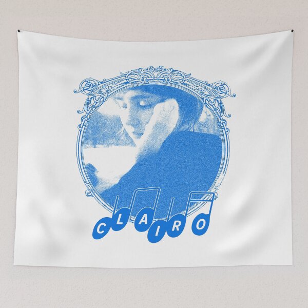 Item preview, Blue Silhouette Indie Pop Singer designed and sold by GlamRetro.