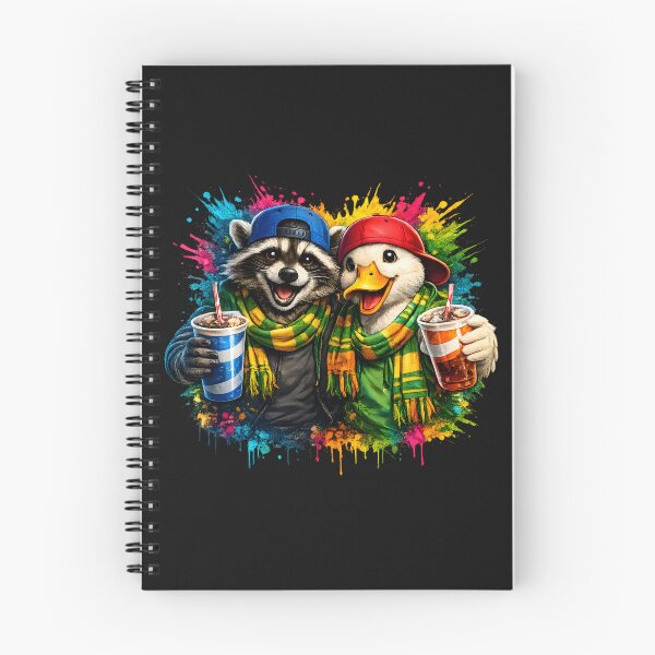 Item preview, The Game Funny Raccoon & Duck Friends Sports Time Art designed and sold by Genius Geek.