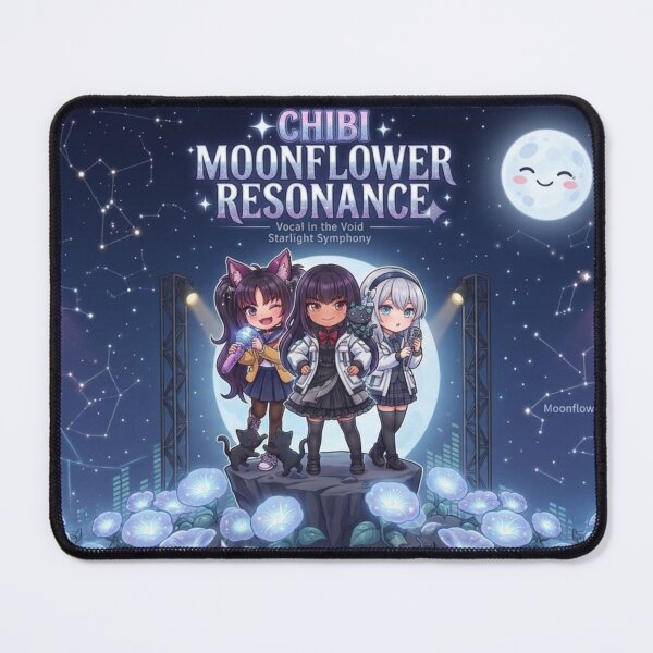 Item preview, Chibi Moonflower Resonance – Starlight Trio Pin designed and sold by dragon580.