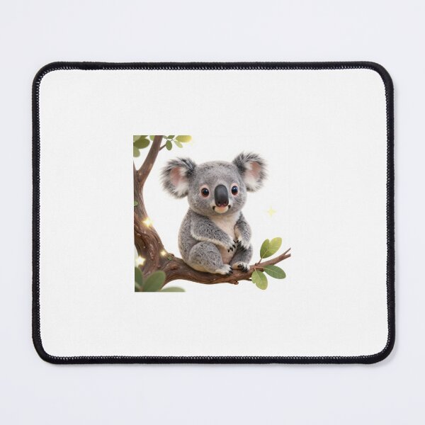 Item preview, Cute Realistic Mystic Koala on Magical Tree - Adorable Fantasy Bear Art designed and sold by MrArtist Shop.