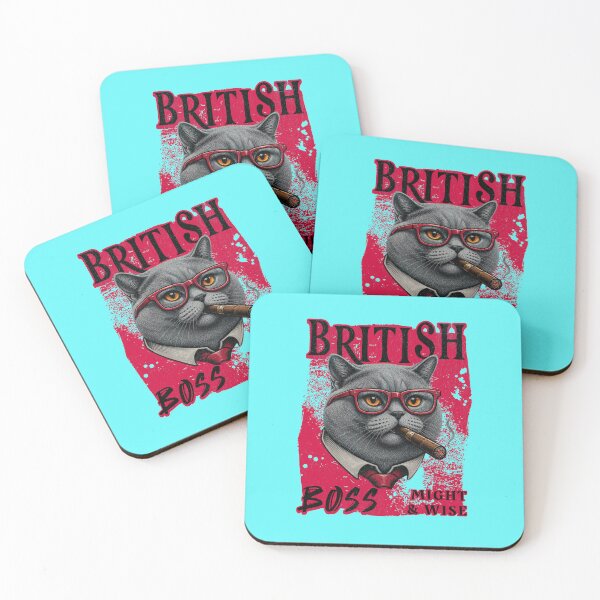 Item preview, British Shorthair Boss Design – Funny British Shorthair Cat with Cigar Mafia Style Gift designed and sold by PixelsPaws.