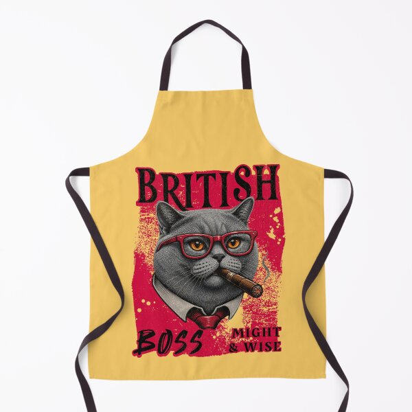 Item preview, British Shorthair Boss Design – Funny British Shorthair Cat with Cigar Mafia Style Gift designed and sold by PixelsPaws.
