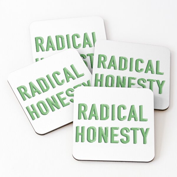 Item preview, Radical Honesty Sticker | Mindfulness Aesthetic Laptop Decal designed and sold by alexmaushaus.