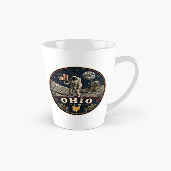 Item preview, Ohio Retro State Badge – Vintage Travel Graphic designed and sold by Mac Sketches.