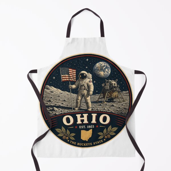 Item preview, Ohio Retro State Badge – Vintage Travel Graphic designed and sold by Mac Sketches.