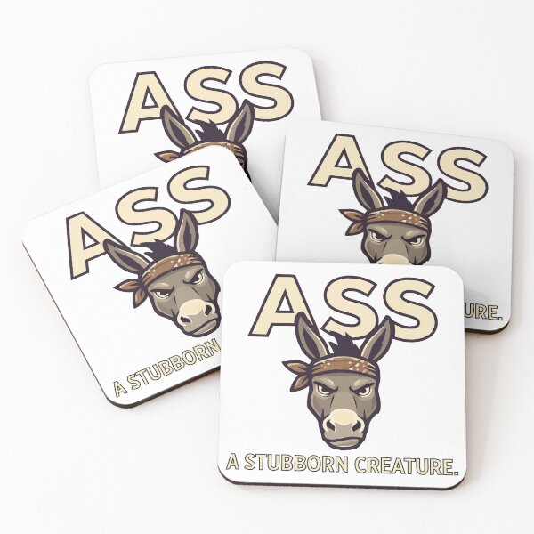 Item preview, Donkey Ass A Stubborn Creature Retro Badass Animal designed and sold by Amir Faysal.