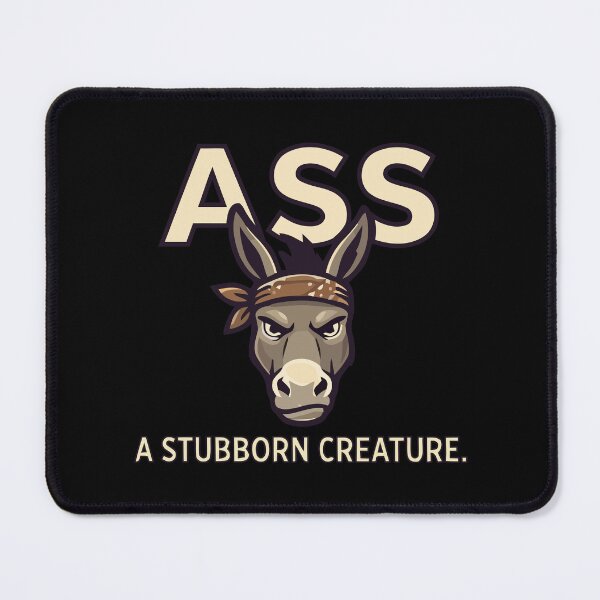 Item preview, Donkey Ass A Stubborn Creature Retro Badass Animal designed and sold by Amir Faysal.