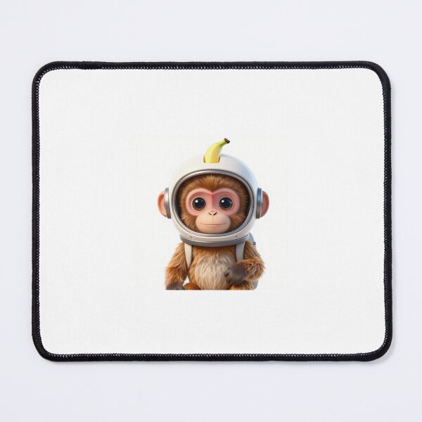 Item preview, Cute Realistic Space Monkey Astronaut with Banana Helmet - Adorable Galaxy Primate Art designed and sold by MrArtist Shop.