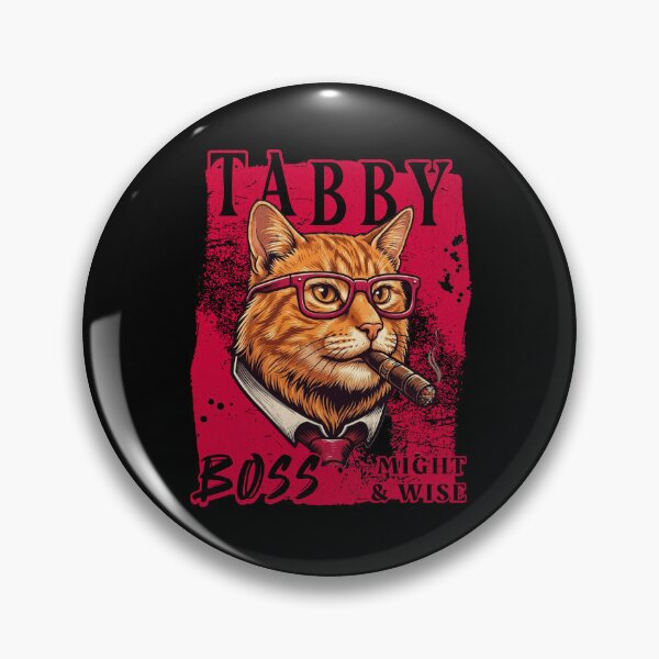 Item preview, Orange Tabby Boss Design – Funny Orange Tabby Cat with Cigar Mafia Style Gift designed and sold by PixelsPaws.