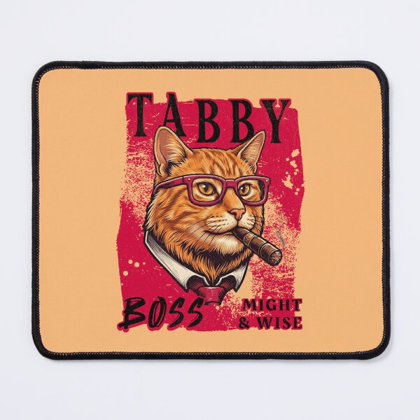 Item preview, Orange Tabby Boss Design – Funny Orange Tabby Cat with Cigar Mafia Style Gift designed and sold by PixelsPaws.