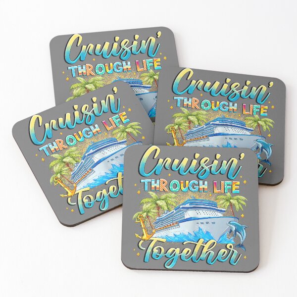 Item preview, Cruisin Through Life Together Husband and Wife Cruise Couple designed and sold by KristineLi.