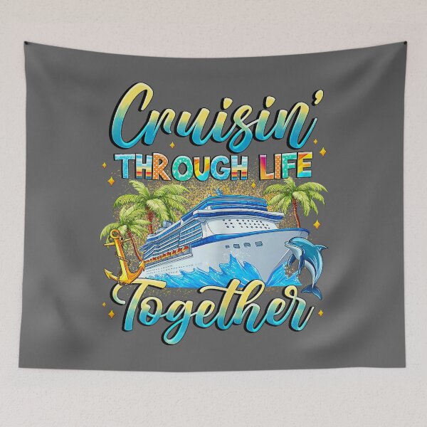 Item preview, Cruisin Through Life Together Husband and Wife Cruise Couple designed and sold by KristineLi.