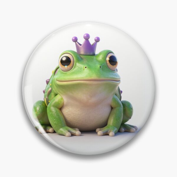 Item preview, Cute Realistic Magic Swamp Frog with Crown - Adorable Fantasy Toad Art designed and sold by MrArtist Shop.