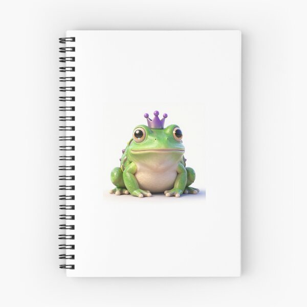Item preview, Cute Realistic Magic Swamp Frog with Crown - Adorable Fantasy Toad Art designed and sold by MrArtist Shop.
