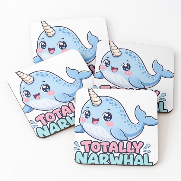 Item preview, Totally Narwhal Cute Kawaii Narwhal designed and sold by BoosterShop.