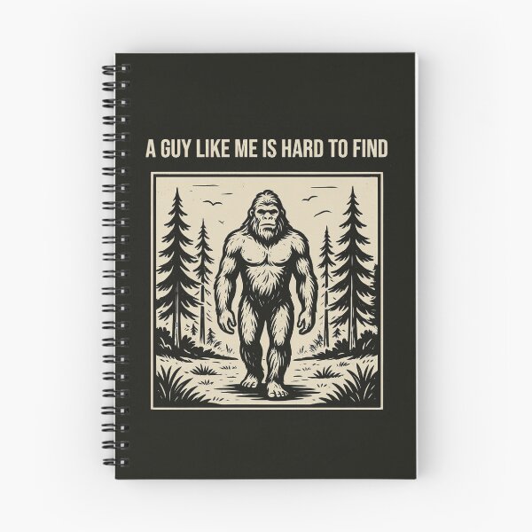 Item preview, A Guy Like Me Is Hard To Find Sticker - Funny Bigfoot Cryptid Retro Art designed and sold by Expats Studio.