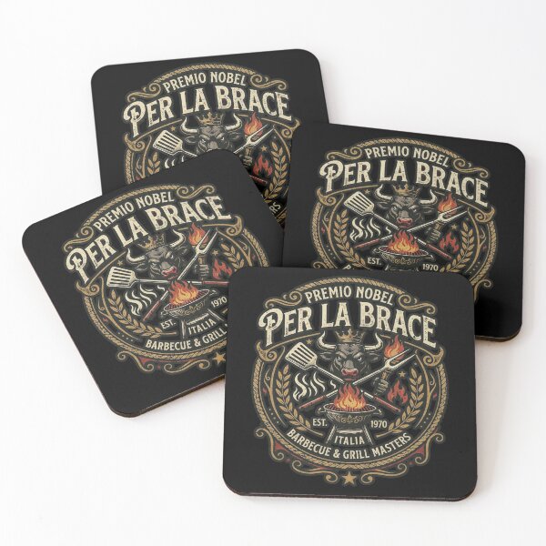 Item preview, Premio Nobel Per La Brace Italian BBQ Grill Master Daddy Barbecue Grill Badge designed and sold by Yellowriversss.