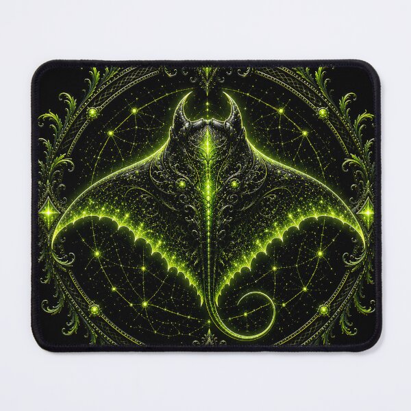 Item preview, Neon Green Manta Ray designed and sold by RimoraArt.