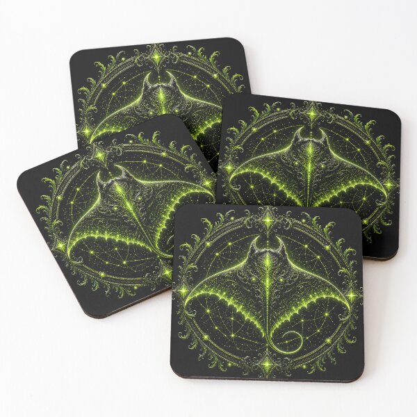 Item preview, Neon Green Manta Ray designed and sold by RimoraArt.
