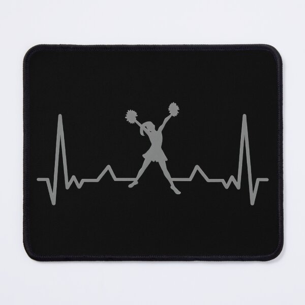 Item preview, Cheerleader Heartbeat Pulse ECG Graphic designed and sold by SoyLamderma.