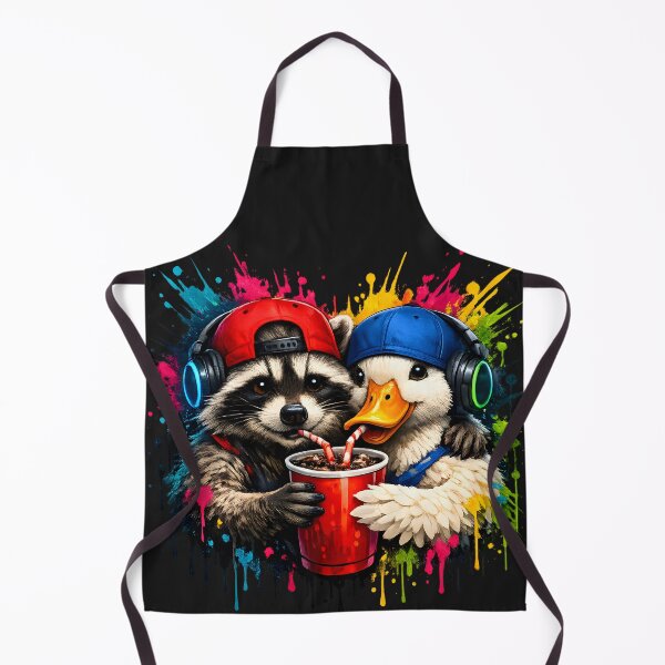 Item preview, Music Lover Funny Raccoon & Duck Friends Music Fans designed and sold by Genius Geek.