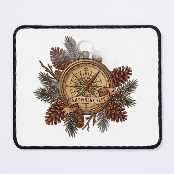 Item preview, Off The Grid Vintage Compass Anywhere Else Nature designed and sold by ryanguas.