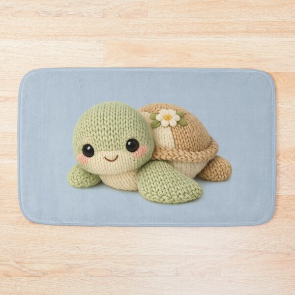 Item preview, Cute Knitted Sea Turtle Plush | Kawaii Handmade Crochet Knit Cottagecore designed and sold by Moons Studio.
