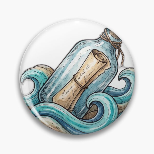 Item preview, Message In A Bottle No DMs Offline Ocean Waves designed and sold by ryanguas.