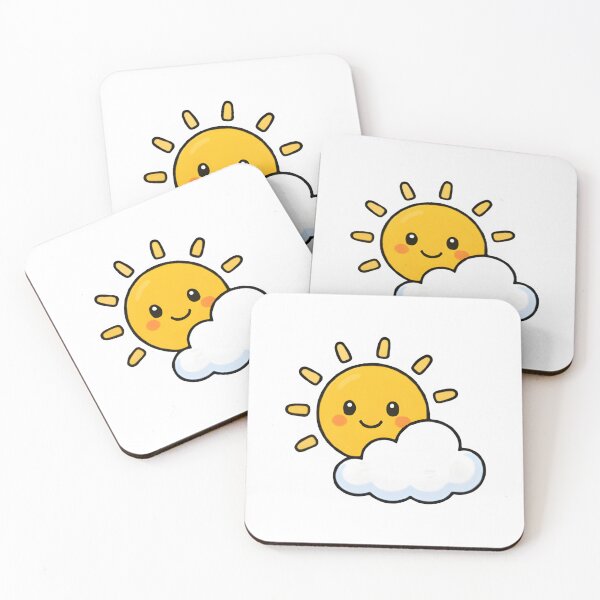 Item preview, Happy Smiling Kawaii Sun Cartoon Graphic designed and sold by TheQuoteStudio.