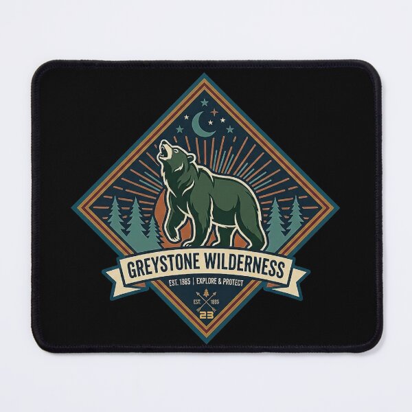 Item preview, Vintage Greystone Wilderness Diamond Bear Graphic designed and sold by Global-Command.