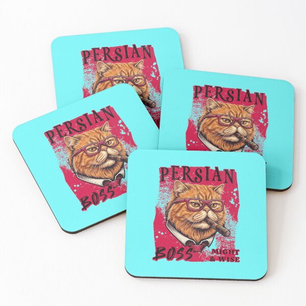 Item preview, Persian Cat Boss Design – Funny Persian Cat with Cigar Mafia Style designed and sold by PixelsPaws.