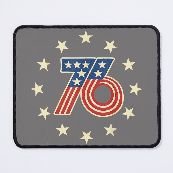 Item preview, 50th Birthday 1976 USA Bicentennial Groovy Retro Number 76 designed and sold by KristineLi.