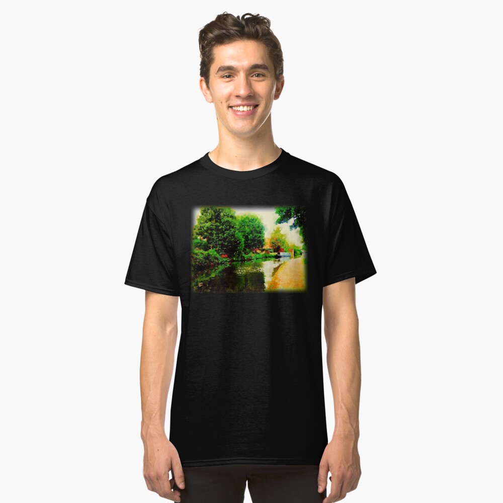 Along the canal...Nottingham in Watercolor Classic T-Shirt
