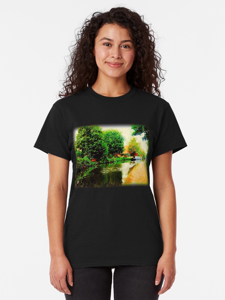 Alternate view of Along the canal...Nottingham in Watercolor Classic T-Shirt